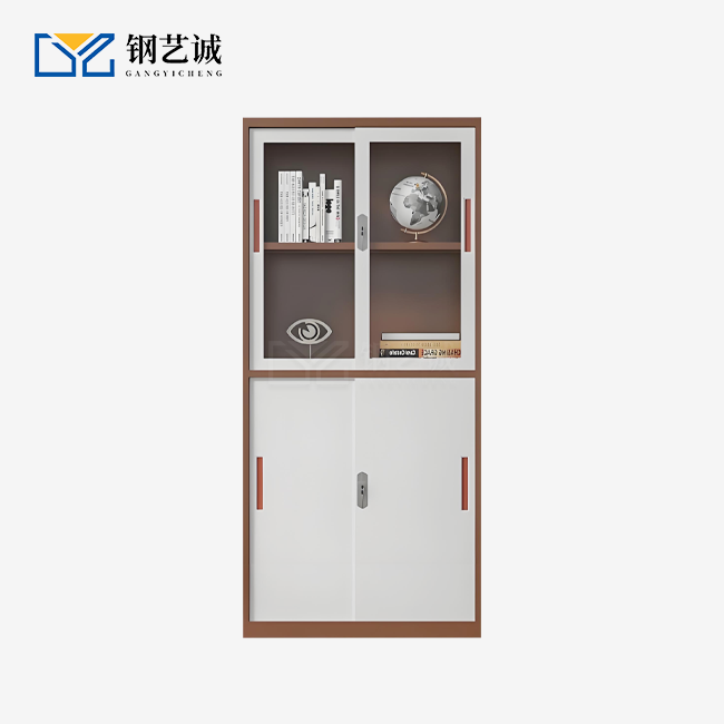 Foldable Sliding Glass Door Steel Filing Cabinet